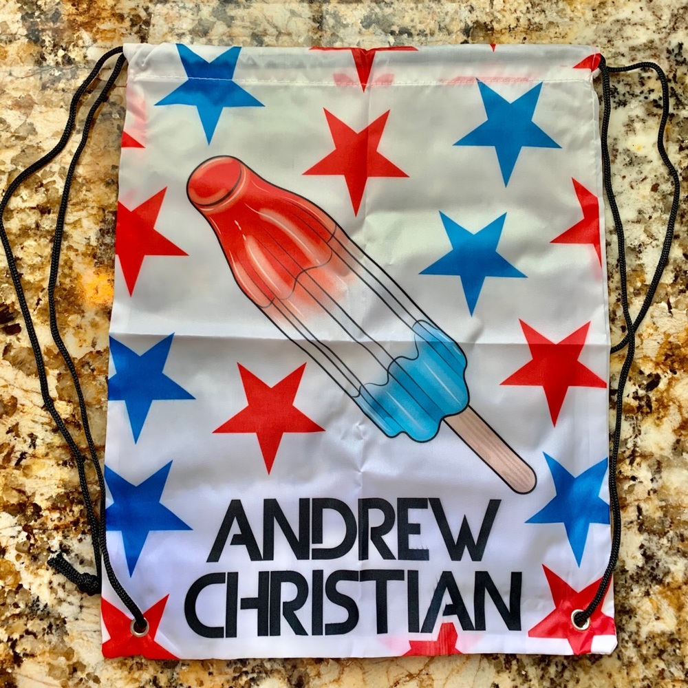 Andrew Christian backpack.